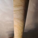 Empire lamp in bronze and marble, large size 70x43, 6kg, and a superb lampshade.