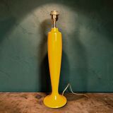 Large vintage ceramic lamp base in yellow – 1960s