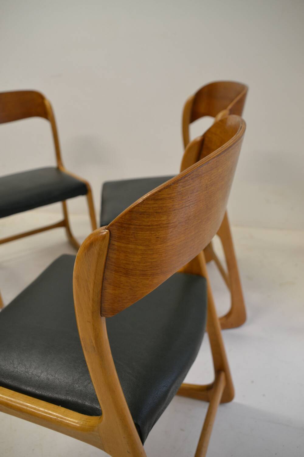 Set of 4 Baumann Traineau model chairs
