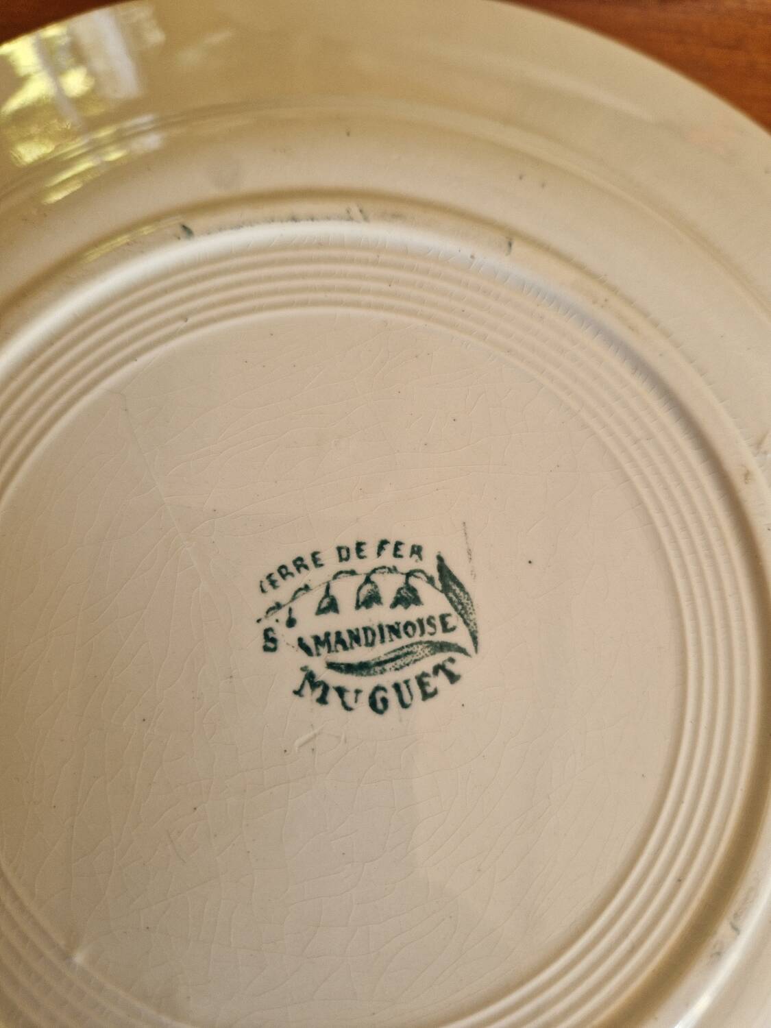 Set of 5 Saint Amandinoise Muguet Plates