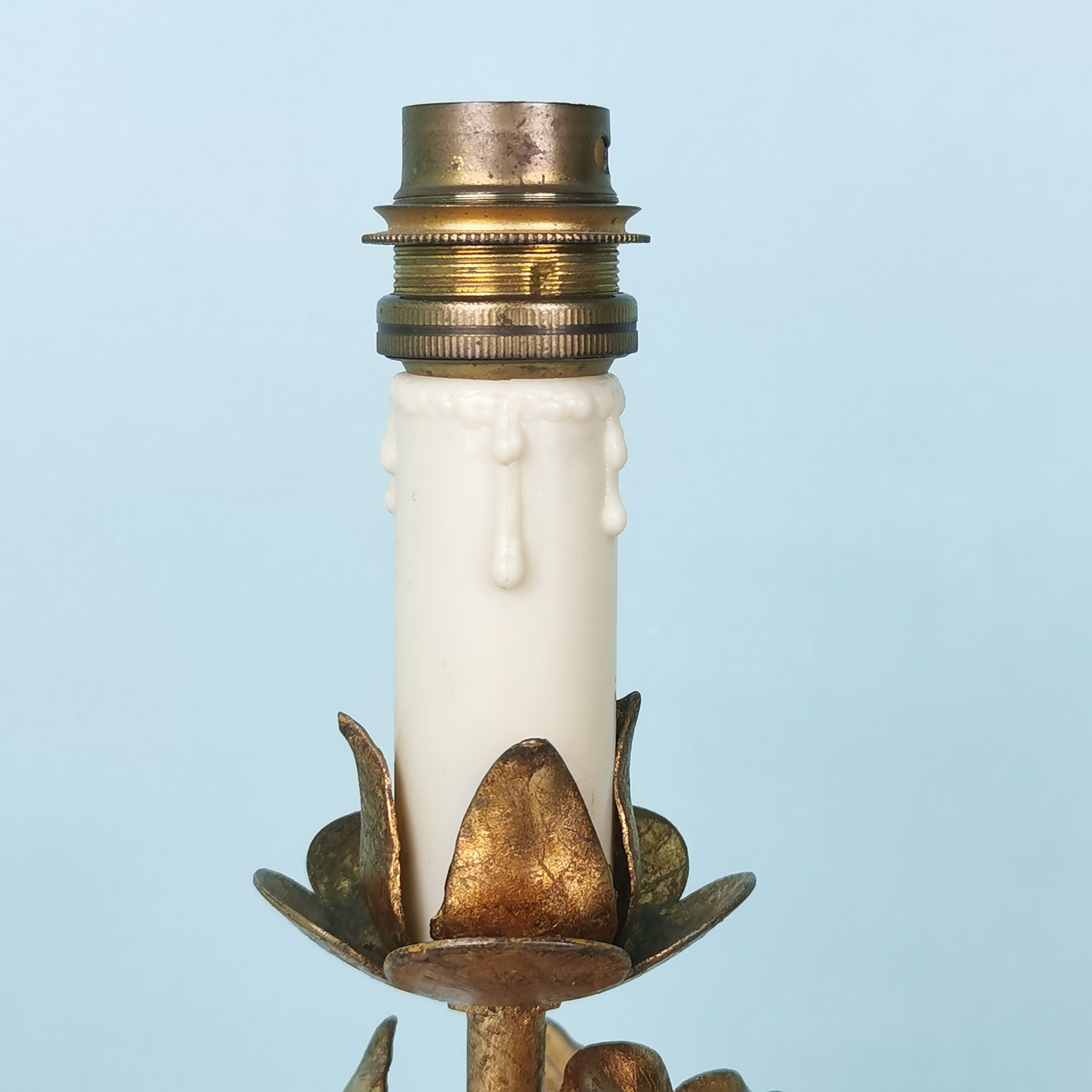 Paires de lampes "fleurs" italiennes