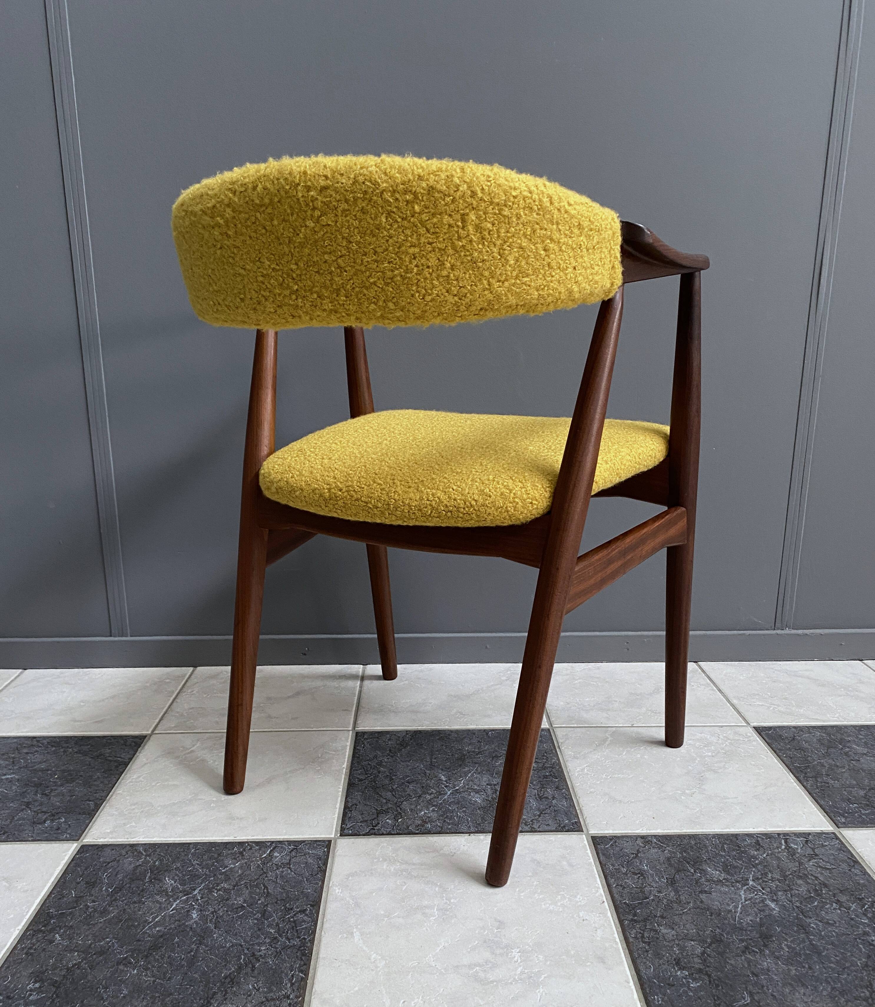 Thomas Harlev chair model 213 in yellow Boucle