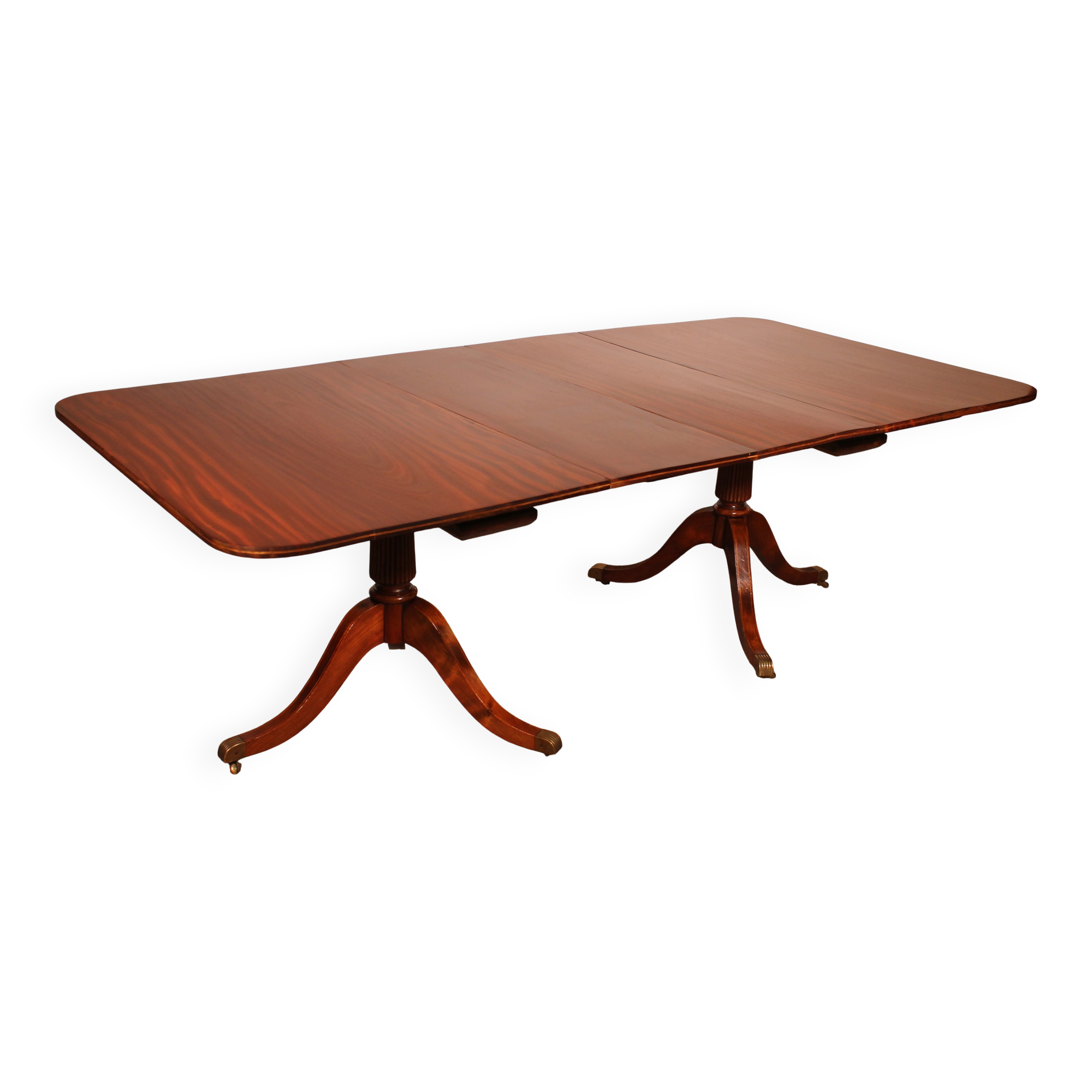 English tripod dining table in solid mahogany - 19th century