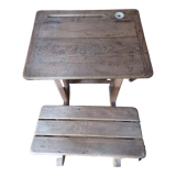 School table and inkwell