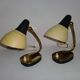 Pair of 1950s Design Bedside Table Lamps Art Nouveau, Stilnovo, Rockabilly