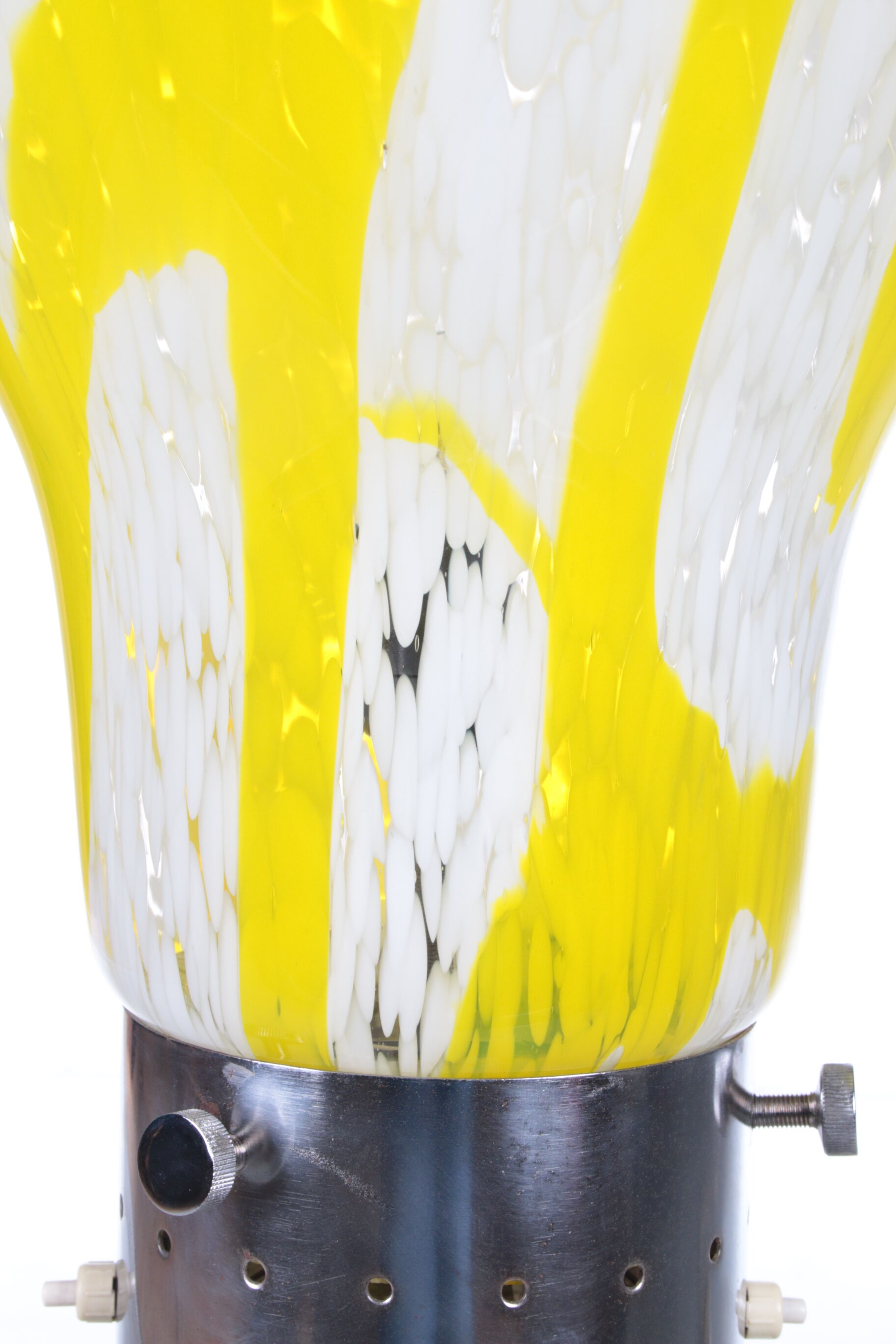 Carlo Nason model Lipstick Design Floor Lamp, Made by Mazzega Italy.