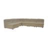 Canapé modulaire en tissu boucle beige, années 1970