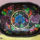 Mid-century hand-painted floral decorative tray / catchall 49 cm / 33 cm