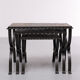 Slate stone brutalist nesting tables, 1970s, france