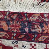 Handmade old Persian ghashghai carpet - 77x79 cm