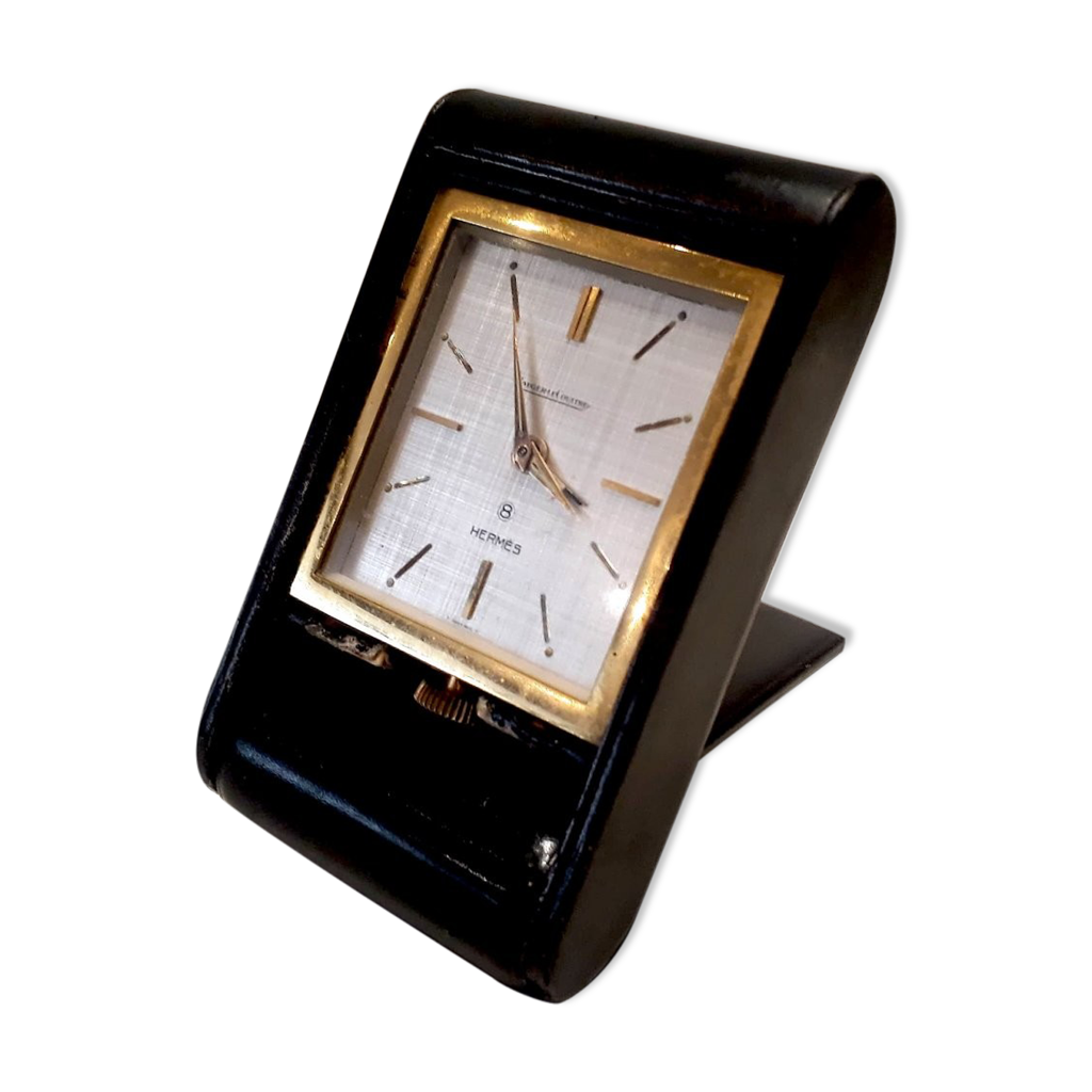 Réveil De Voyage Jaeger-LeCoultre - Mécanique Manuel, Boîtier Acier Rouge, Cadran Blanc - Fabriqué En Suisse