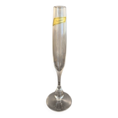 Baccarat clear crystal single flower vase, signed Baccarat France, late 20th century.
