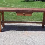 Wooden workbench with 1 drawer