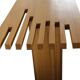 Modernist wooden console table, Italy