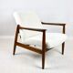 White Boucle GFM-64 armchair by Edmund Homa, 1970s