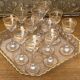 Saint Louis 14-piece liqueur set, fine 19th century gold-plated crystal