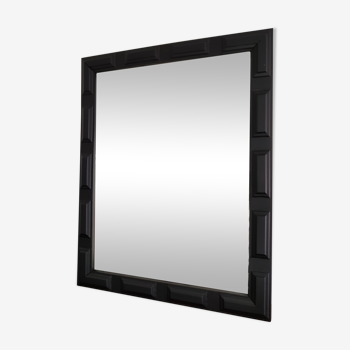 Old black rectangular mirror 54x74cm