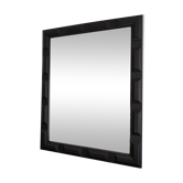 Miroir rectangulaire ancien noir 54x74cm