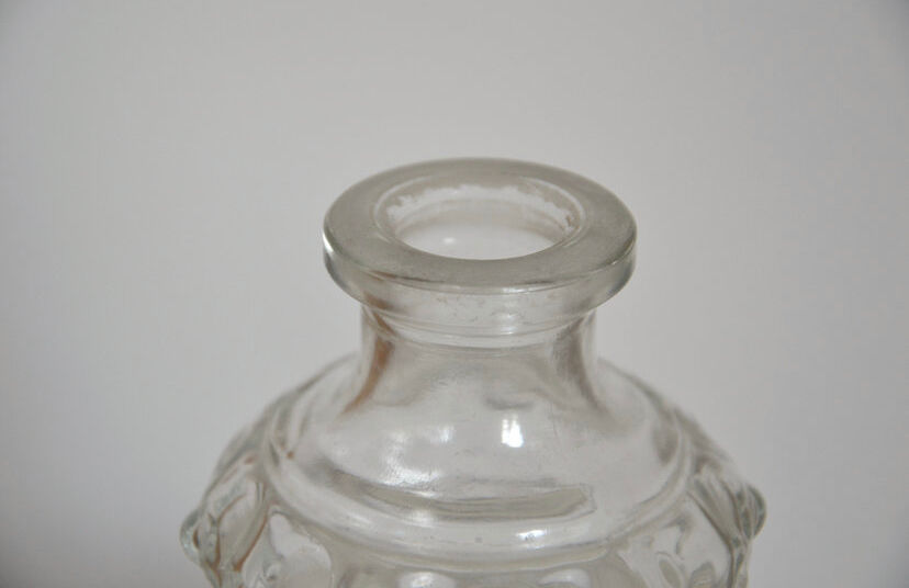 Vintage glass decanter from the 70s