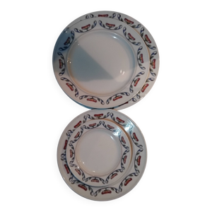 Set de 4 assiettes  '' - royal