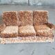 1970s velvet convertible sofa