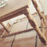 Natural wood coffee table