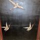 art nouveau smoking cabinet door set