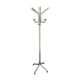 Ancien Porte Manteau Sur Pied 5 Patères Doubles Métal Chromé Années 50 Vintage