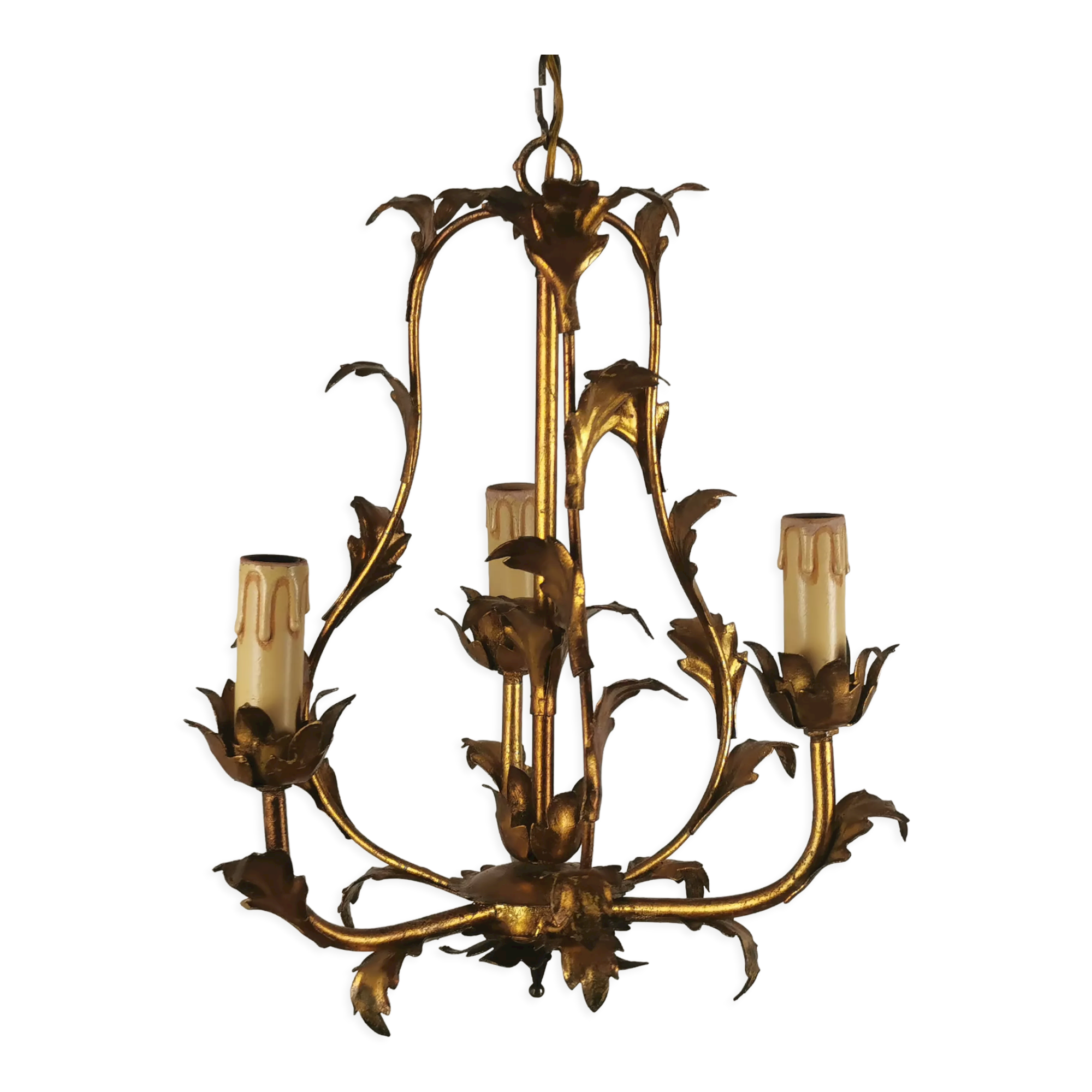 Lustre italien "feuilles"