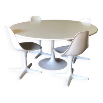 Vintage arkana table and chair by Maurice Burke