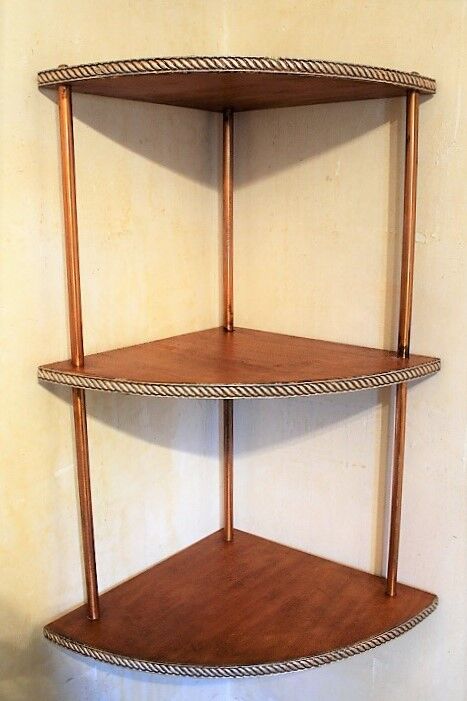 Etagère d’angle 50s unique