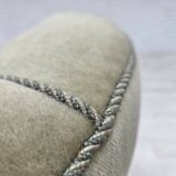 1970s, Danish relax armchair, light green furniture velour