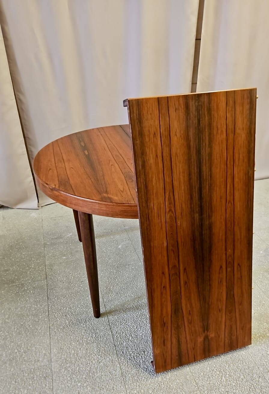 Danish mid-century extendable rosewood dining table 1960s