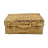Rectangular wicker case 2 handles