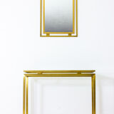 Regency console plus mirror, 1980s