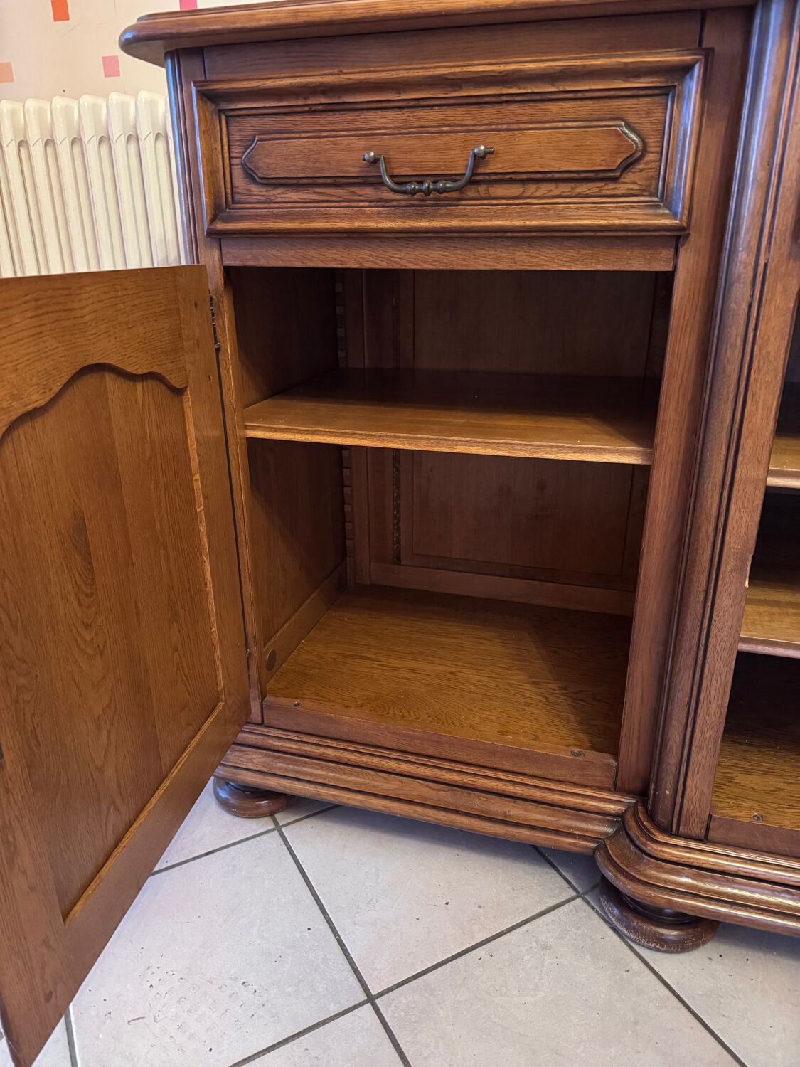 Rustic style low buffet with 3 doors