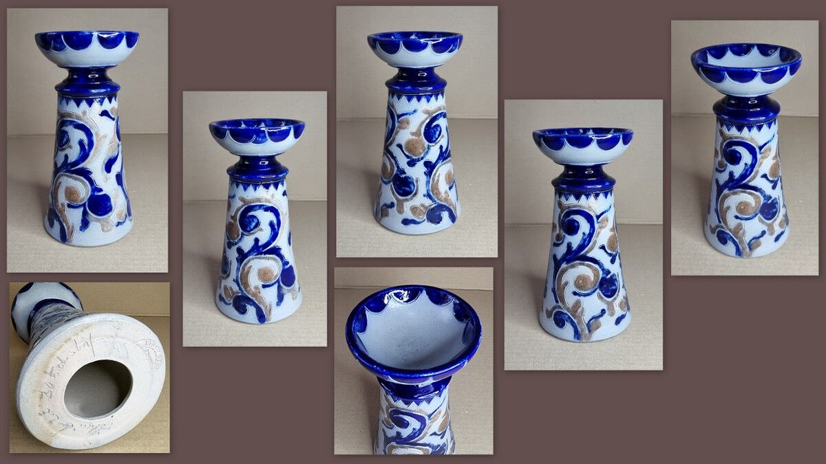 Perfume burner candle holder in Betchdorf stoneware