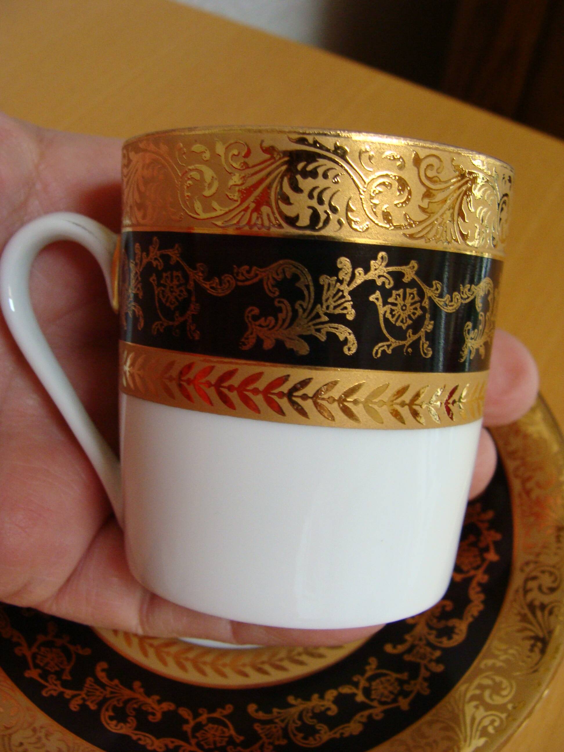 Limoges / Napoleon III cup and saucer