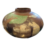 Peruvian vase in polychrome terracotta