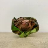 Mid century Murano glass bowl , 1970s
