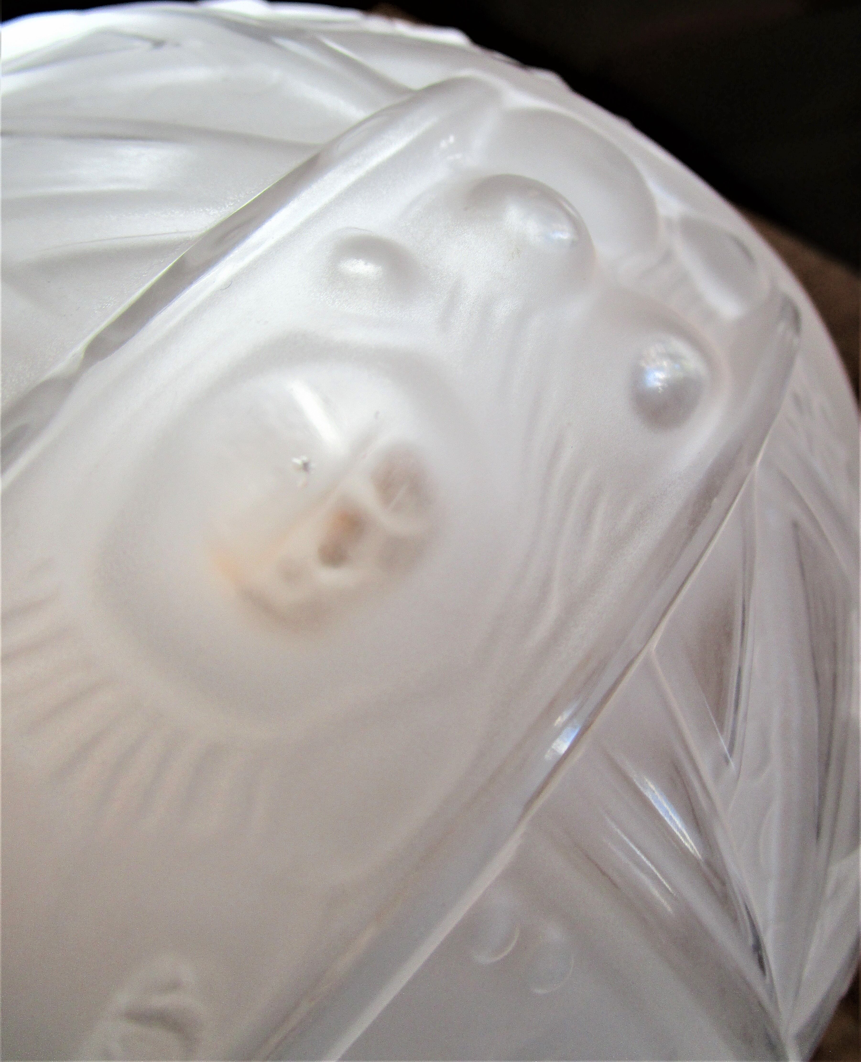 Globe glass ball Muller Brothers Art Deco 30s