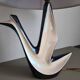 Vintage ceramic table lamp – mid-century sculptural lamp – modern Art Deco lighting – designer style statement lamp – French design