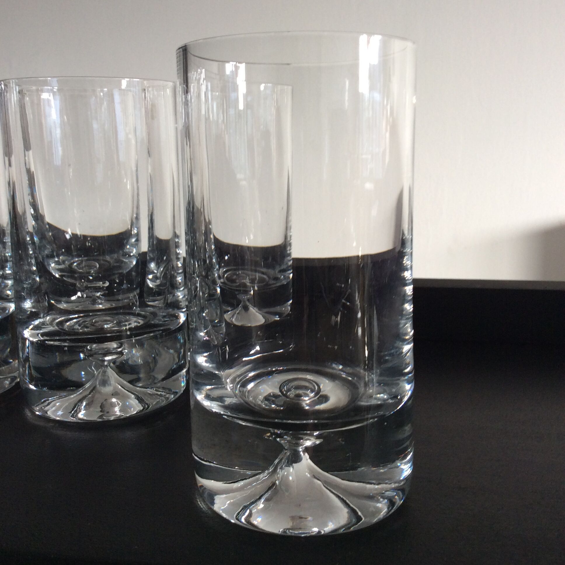 Kosta Boda 6-glass service by Walter Hickman 70s