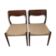 Paire de chaise scandinave danois datant des années 50
