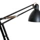 Matte black architect lamp Luxo 1001 by Jac Jacobsen for Luxo. Norway 1950s