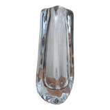 Solid crystal vase soliflore signed DAUM
