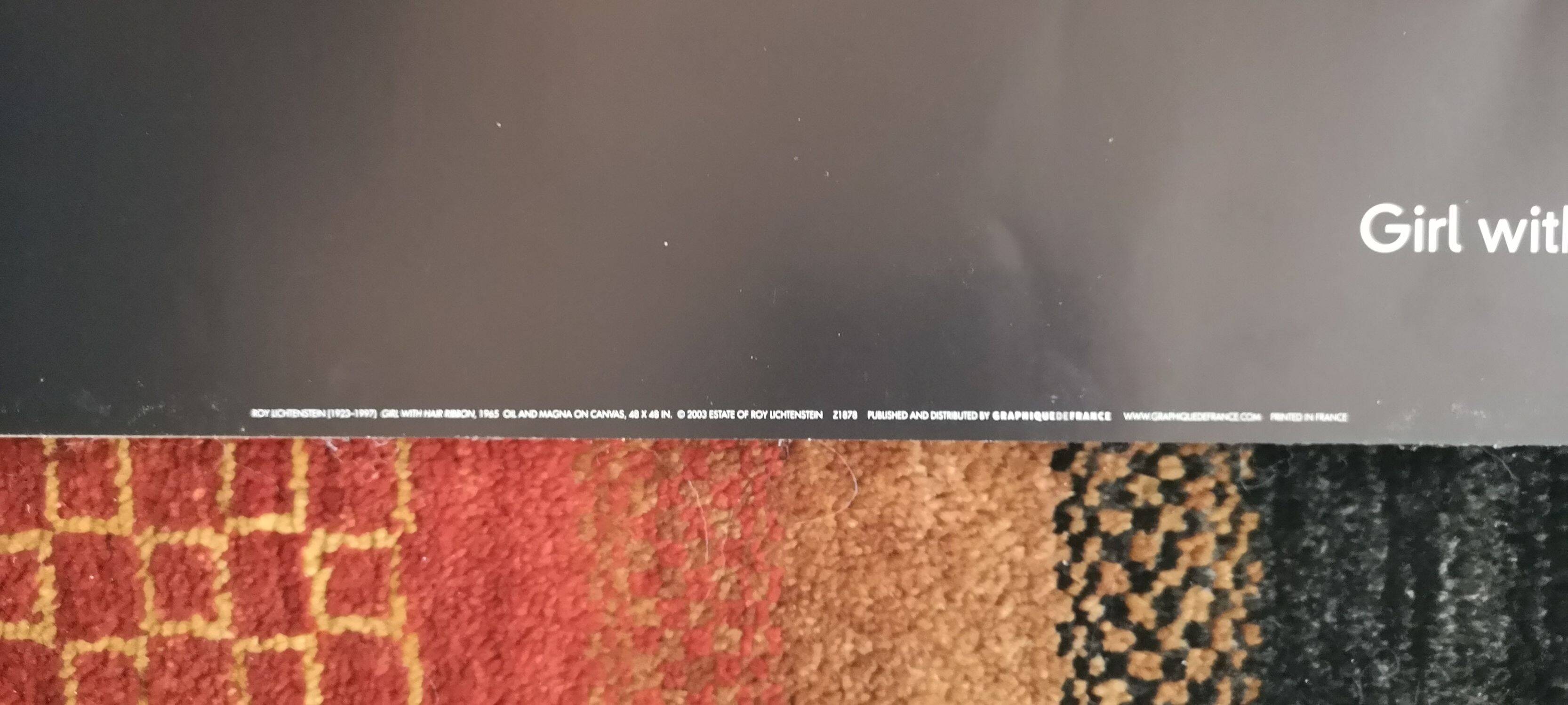 Large Poster Roy Lichtenstein - Girl with Hair Ribbon - 2003