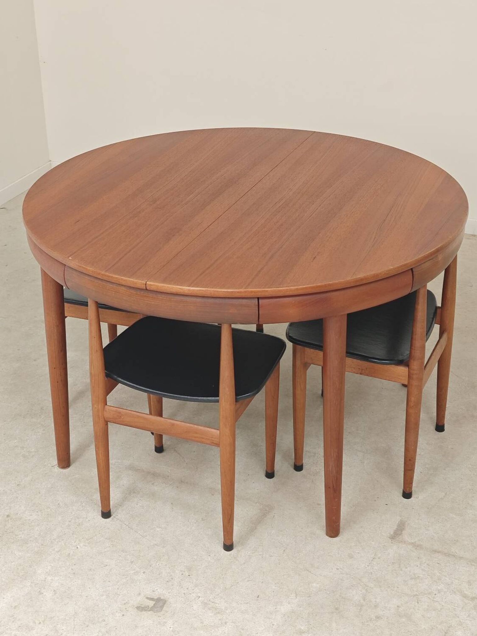 Table de repas et 4 chaises par Hans Olsen pour Frem Rojle  Danemark