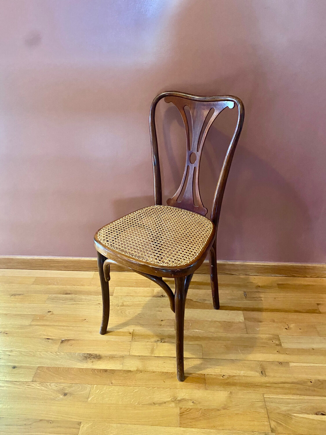 Bistro chair J&J Kohn Austria Art Nouveau canning and bentwood