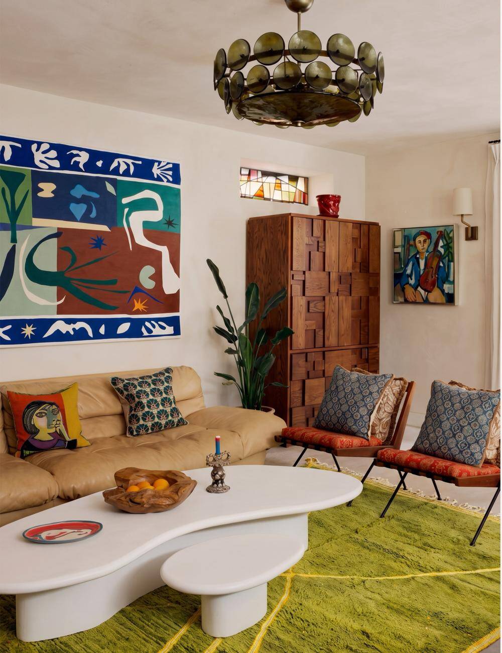 Green Beni Ouarain Rug - 416 x 320 cm
